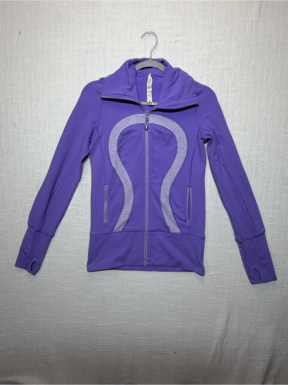 Lulumelon Women's Purple Zip-Up Athletic Jacket size 4